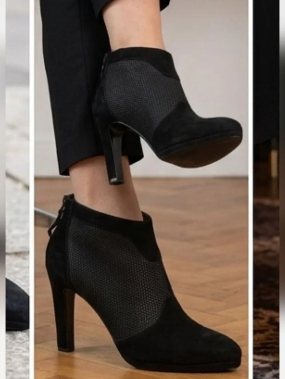 Peter Kaiser Black  PATRINA low ankle boots Size 5.5‎